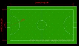 5人制足球场尺寸 五人制球门尺寸